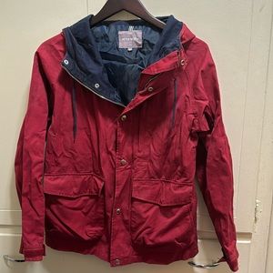 Peter Werth London N.1 hooded jacket- zip up with button snaps